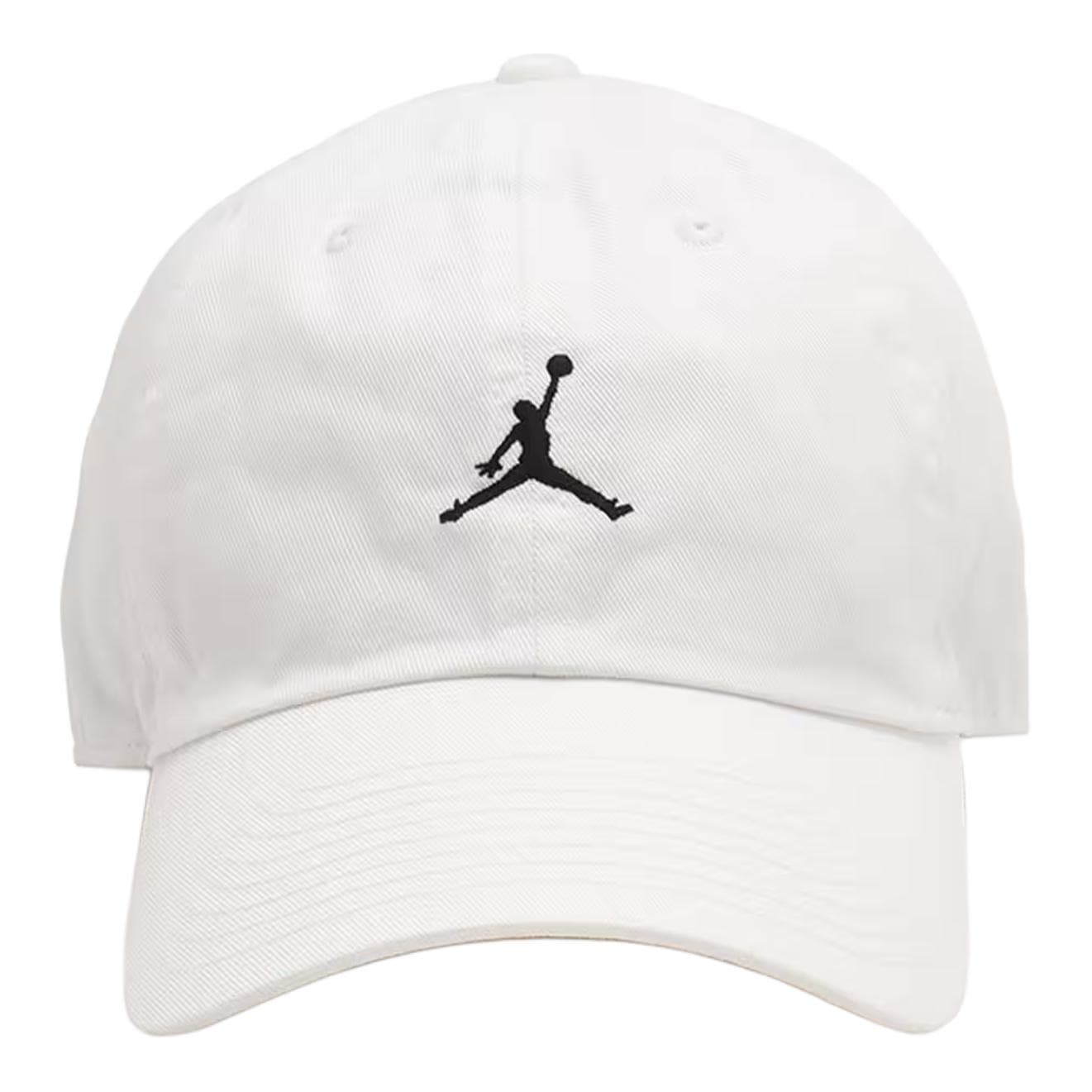 Кепка Jordan Бейсболки с вышитым логотипом 100% хлопок Унисекс Парный Белый/Черный - изображение 2