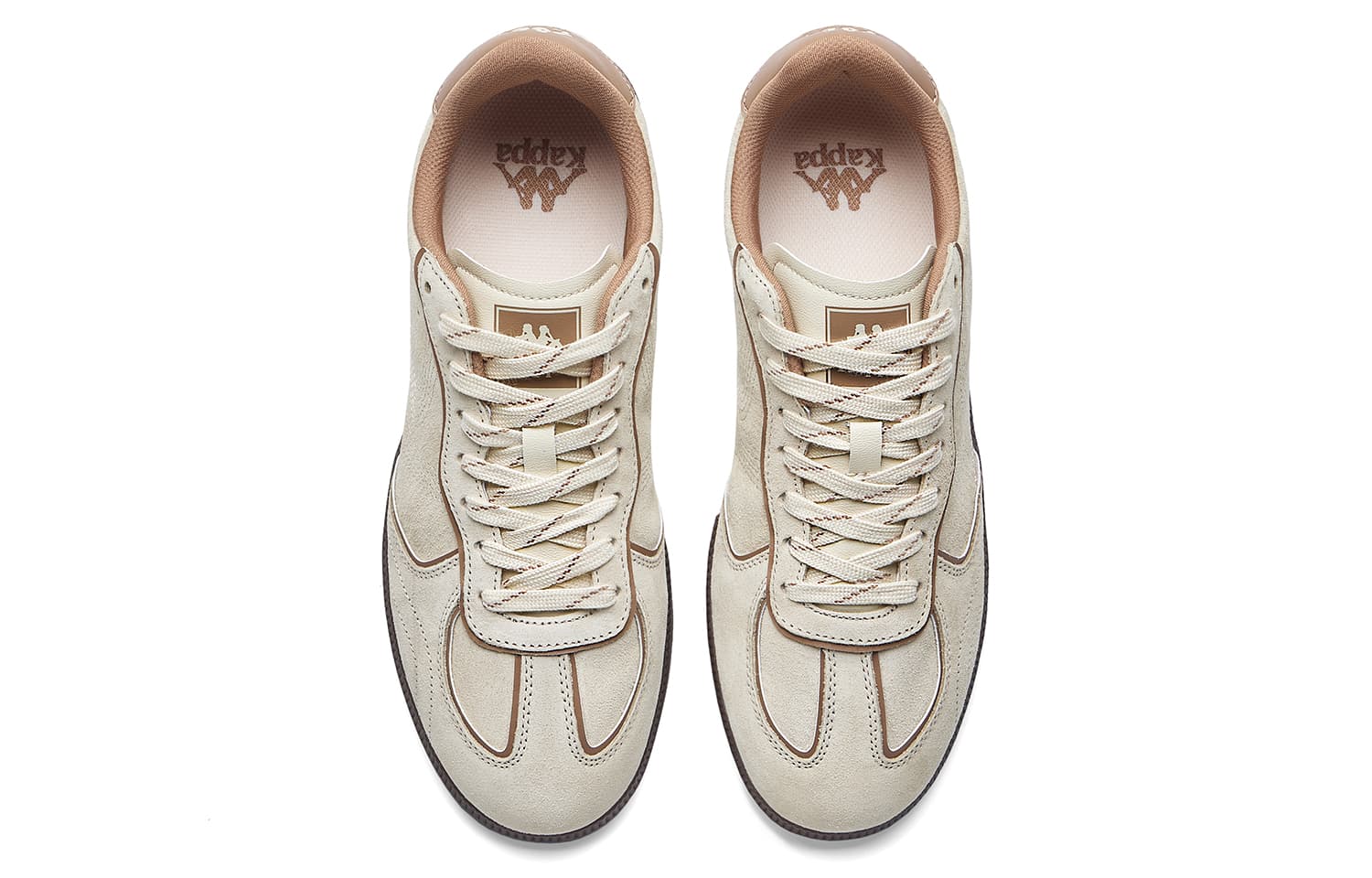 Кроссовки Kappa IRIS German Army Trainers Low Top Beige Brown Unisex - изображение 4