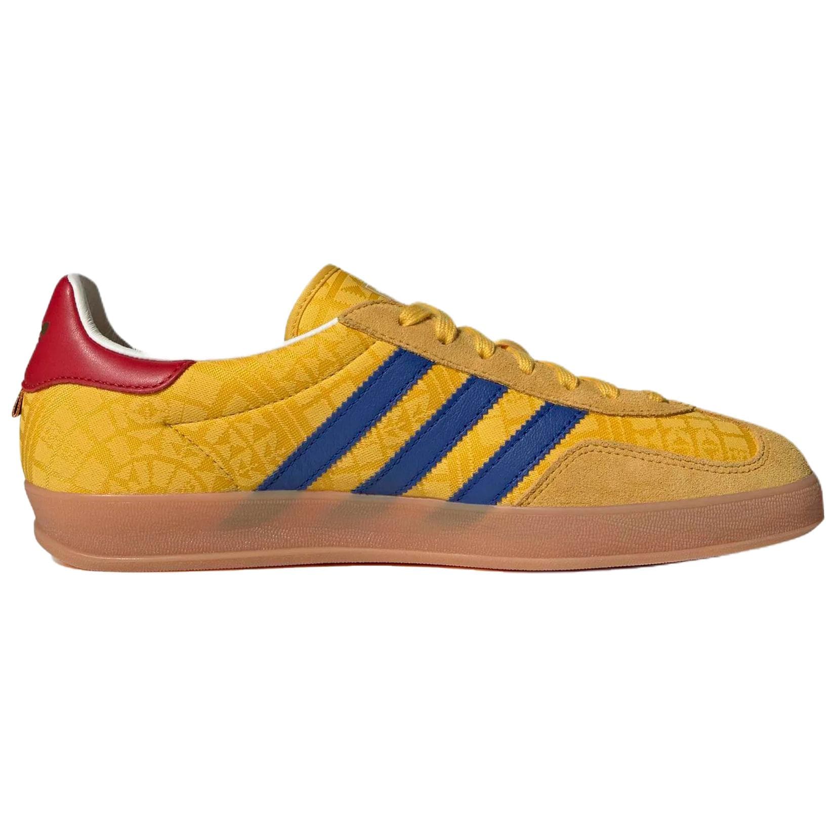 Кроссовки Adidas Originals GAZELLE INDOOR Кеды немецкой армии (GAT) Унисекс Желтые - изображение 2