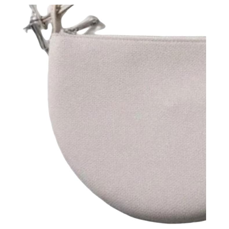 Сумка LONGCHAMP Le Roseau Сумка из коровьей кожи Маленькая Женская Цвет слоновой кости - изображение 4