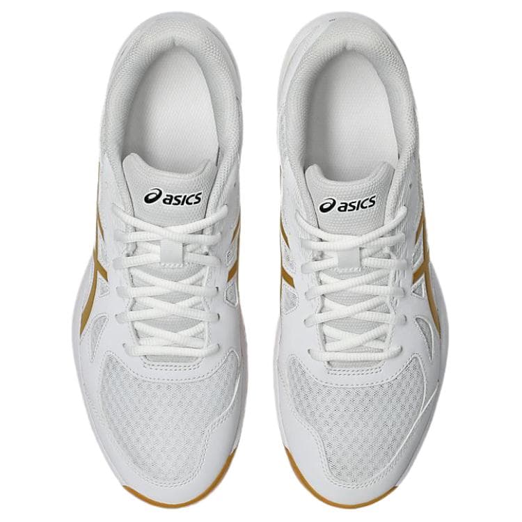 Кроссовки для спортзала Asics Износостойкие Дышащие Тренировочные Кроссовки Мужские Белый Золото - изображение 5
