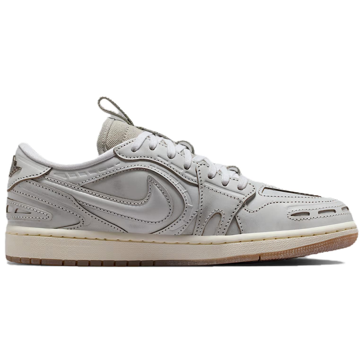Ретро баскетбольные кроссовки Jordan Air Jordan 1 Low Топ Винтажные Баскетбольные Кроссовки Женские Светло-Серые - изображение 2