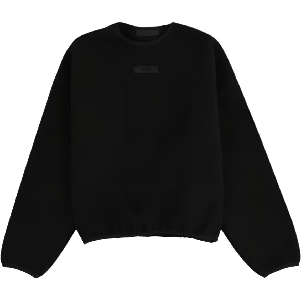 Худи Fear of God Essentials SS24 drop2 Crewneck Sweater Jet Black - изображение 1