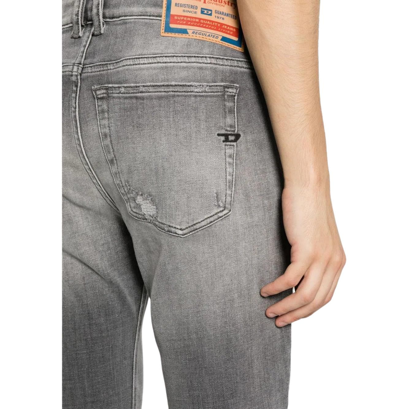 Штаны DIESEL Gray Men's Jeans DIESEL Серый Мужские Джинсы - изображение 2
