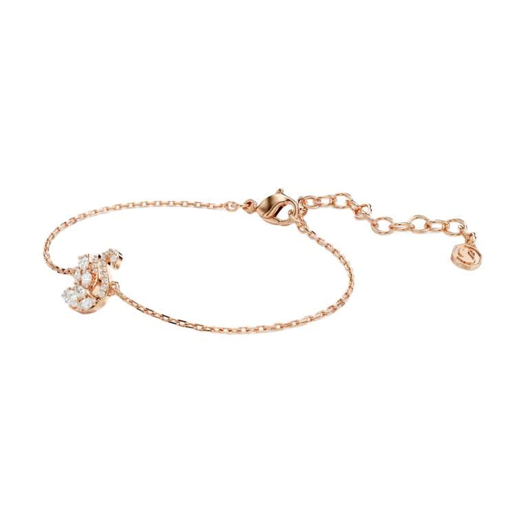 Браслет Swarovski Swan Браслеты Унисекс Розовое Золото Белый - изображение 2