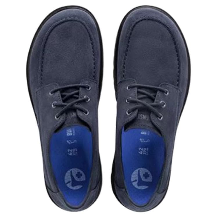Birkenstock Повседневные кожаные туфли Low Top Морской синий Унисекс - изображение 4