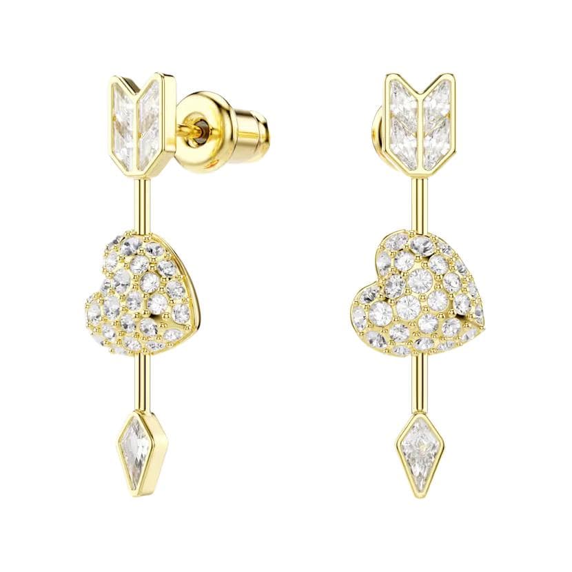 Серьги Swarovski Серьги с синтетическим кубическим цирконием Унисекс Белые - изображение 2