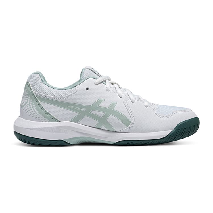 Asics Gel Dedicate 8 противоскользящие низкие детские кроссовки для тренировок белые и зеленые детские - изображение 2