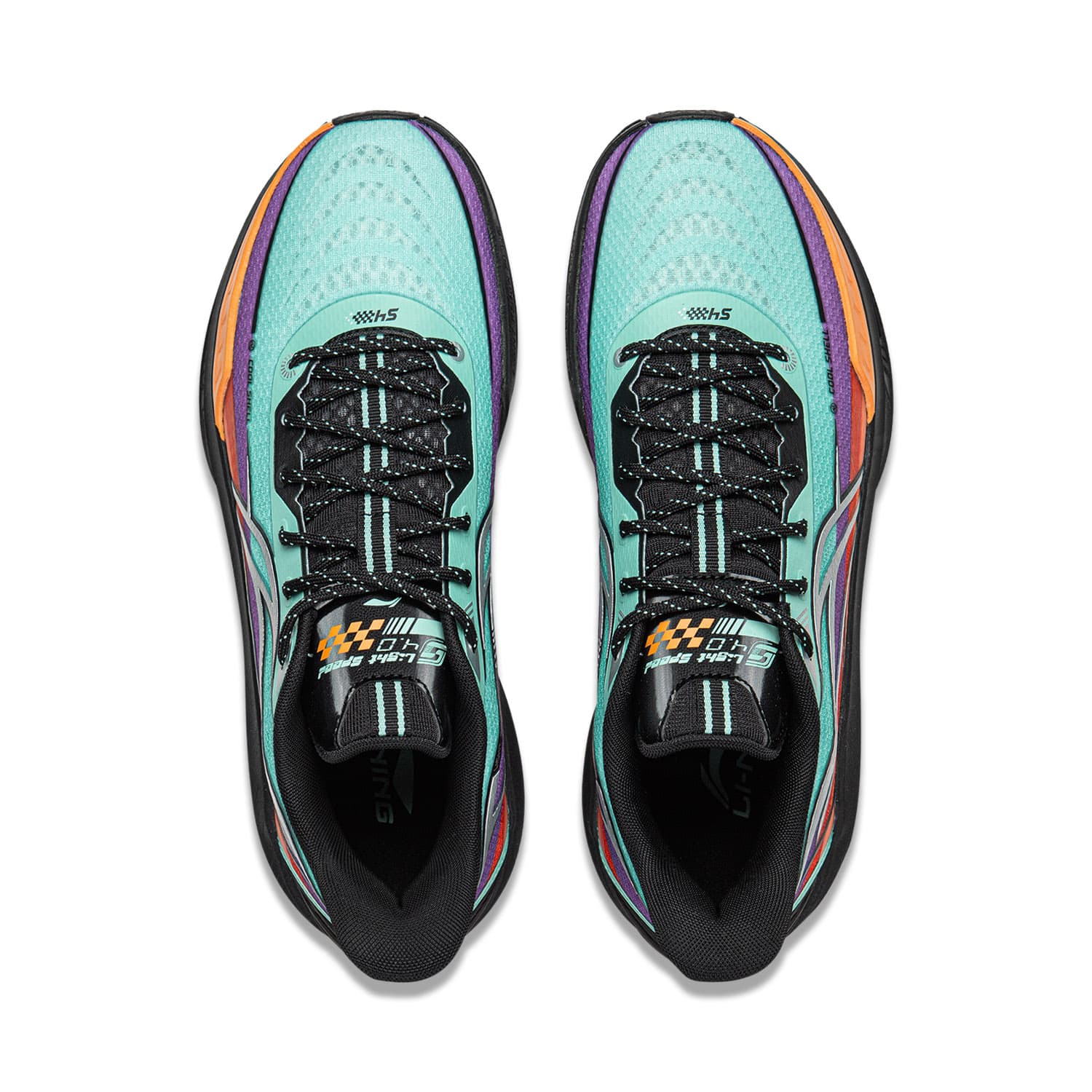 Кроссовки для баскетбола Li-Ning LINING Cloud 4 Флаг устойчивости с поддержкой и комфортом Лоу-топы Баскетбольные кроссовки Мужской Цианово-синий - изображение 4