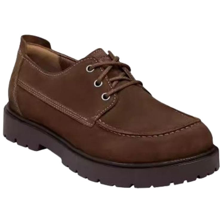 Birkenstock Highwood Moc Повседневные кожаные туфли Унисекс Кофе Обычный (стандартный) Свободный покрой - изображение 3