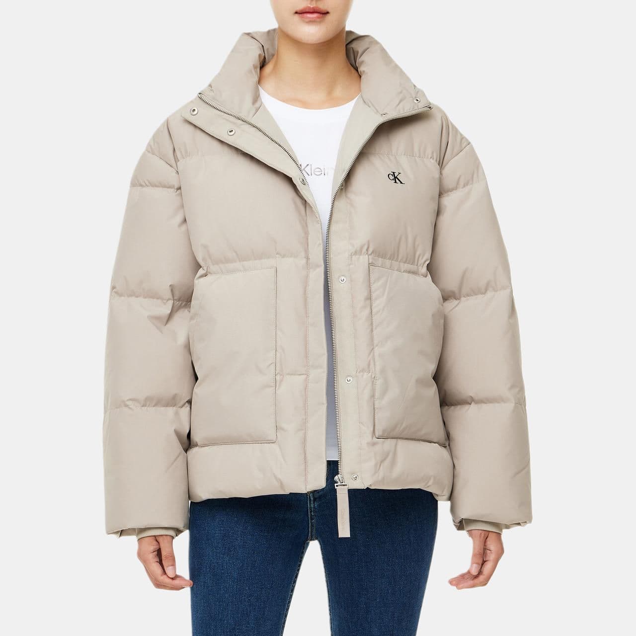 Пуховик calvin klein Пуховик Женские Коричневый - изображение 4
