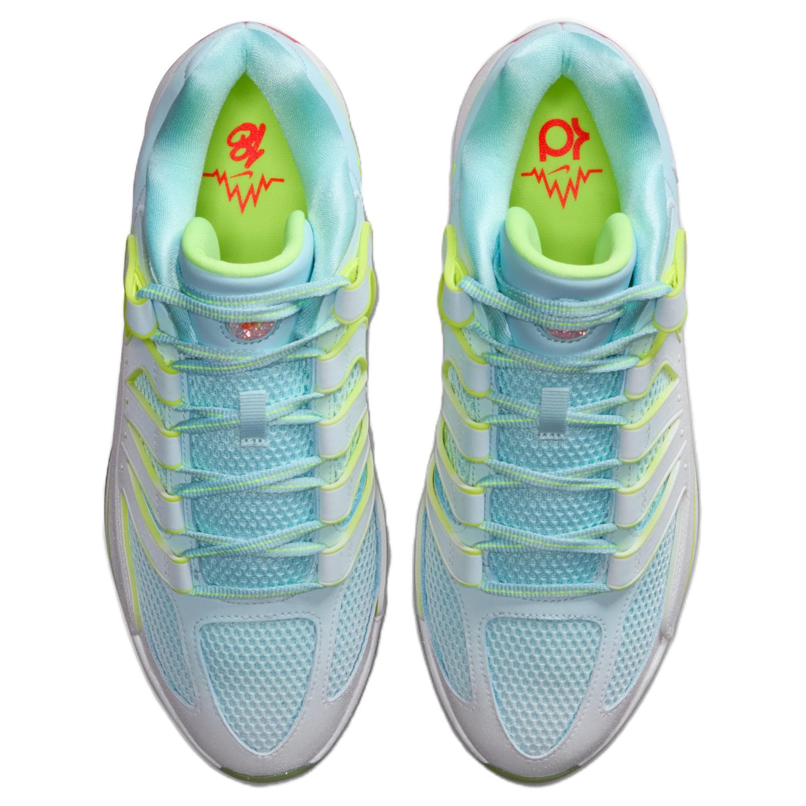 Кроссовки для баскетбола Nike KD 18 Дышащая Поддержка Амортизация Баскетбольные Кроссовки Мужские Белый Синий - изображение 4