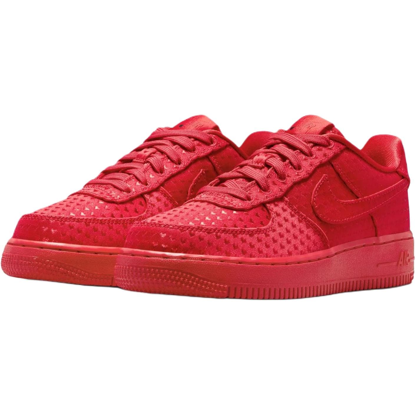 Кроссовки Nike Air Force 1 Low Топ Детский Скейтбординг Обувь Красный Детский - изображение 3