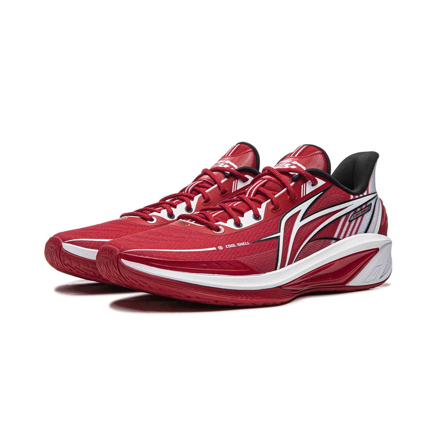 Кроссовки для баскетбола Li-Ning LINING Cloud 4 Адреналин устойчивость поддержка комфорт низкие баскетбольные кроссовки мужские красный белый - изображение 3