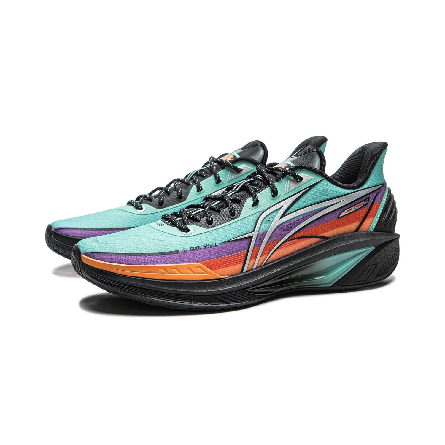 Кроссовки для баскетбола Li-Ning LINING Cloud 4 Флаг устойчивости с поддержкой и комфортом Лоу-топы Баскетбольные кроссовки Мужской Цианово-синий - изображение 3