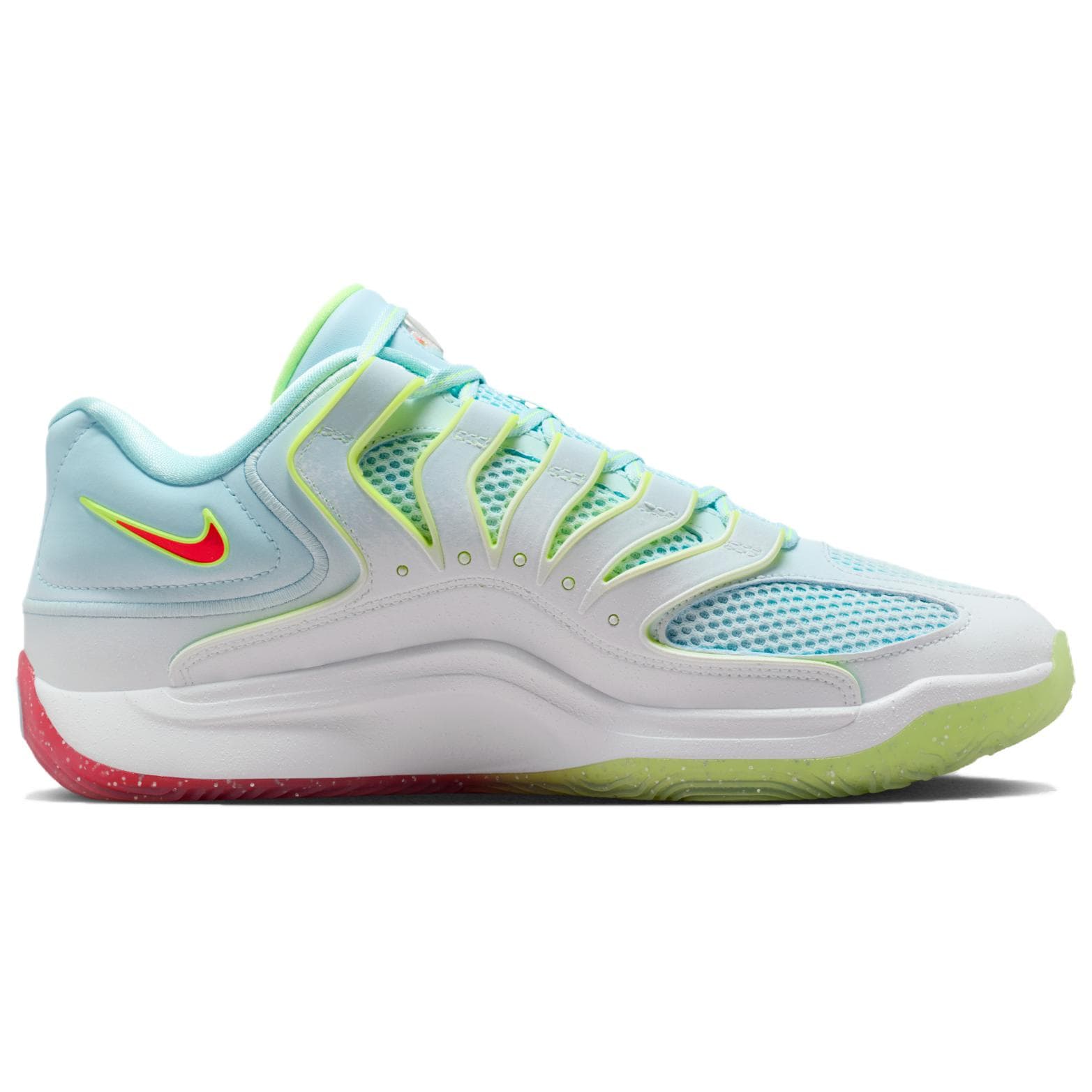 Кроссовки для баскетбола Nike KD 18 Дышащая Поддержка Амортизация Баскетбольные Кроссовки Мужские Белый Синий - изображение 2