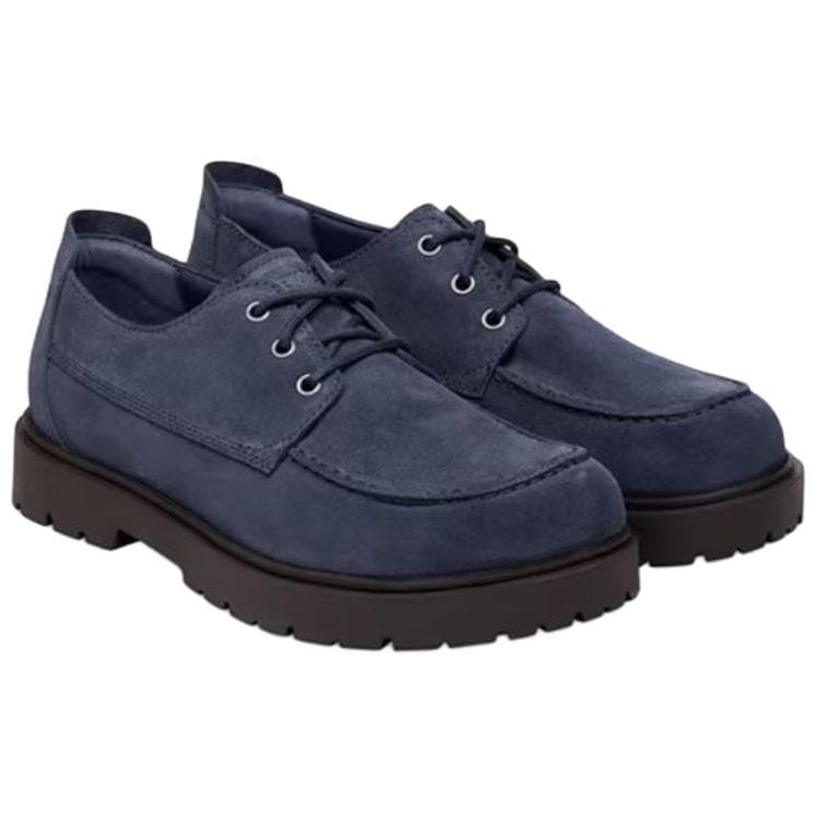 Birkenstock Повседневные кожаные туфли Low Top Морской синий Унисекс - изображение 3