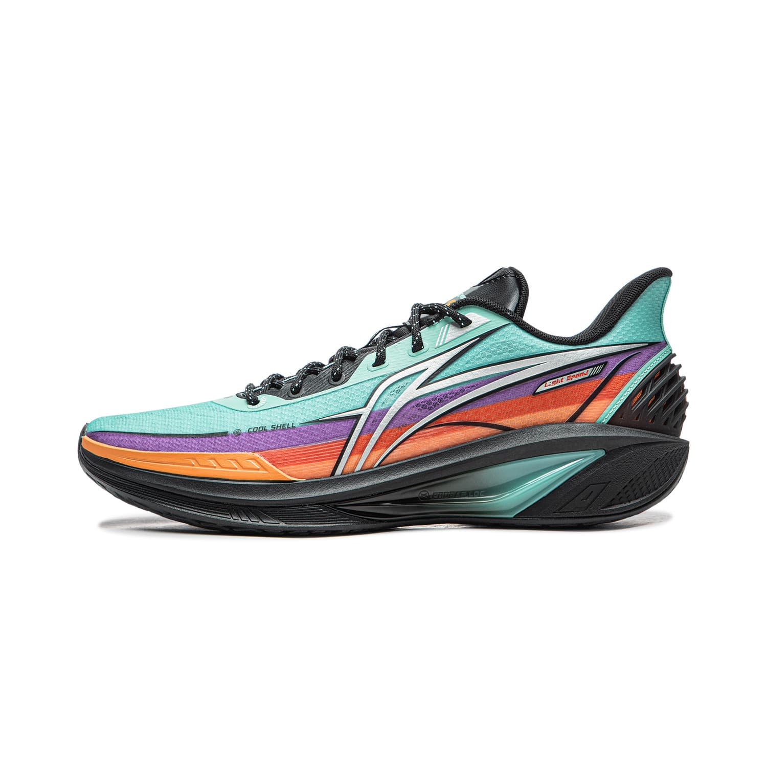 Кроссовки для баскетбола Li-Ning LINING Cloud 4 Флаг устойчивости с поддержкой и комфортом Лоу-топы Баскетбольные кроссовки Мужской Цианово-синий - изображение 1