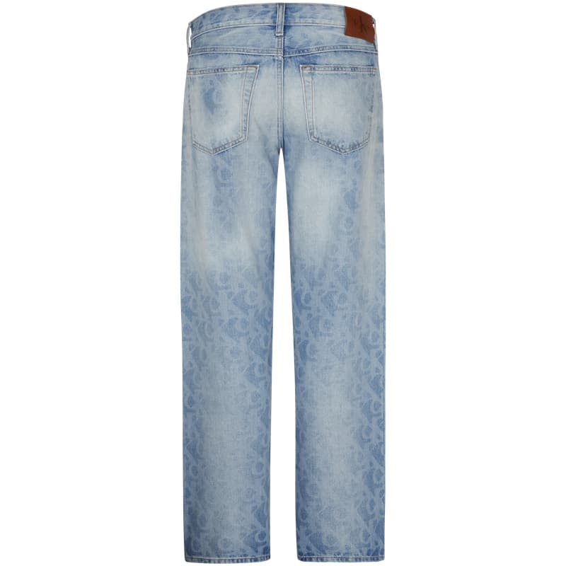 Штаны Calvin Klein Straight Fit 1WX Джинсовый Светло-Синий Мужские Джинсы - изображение 3