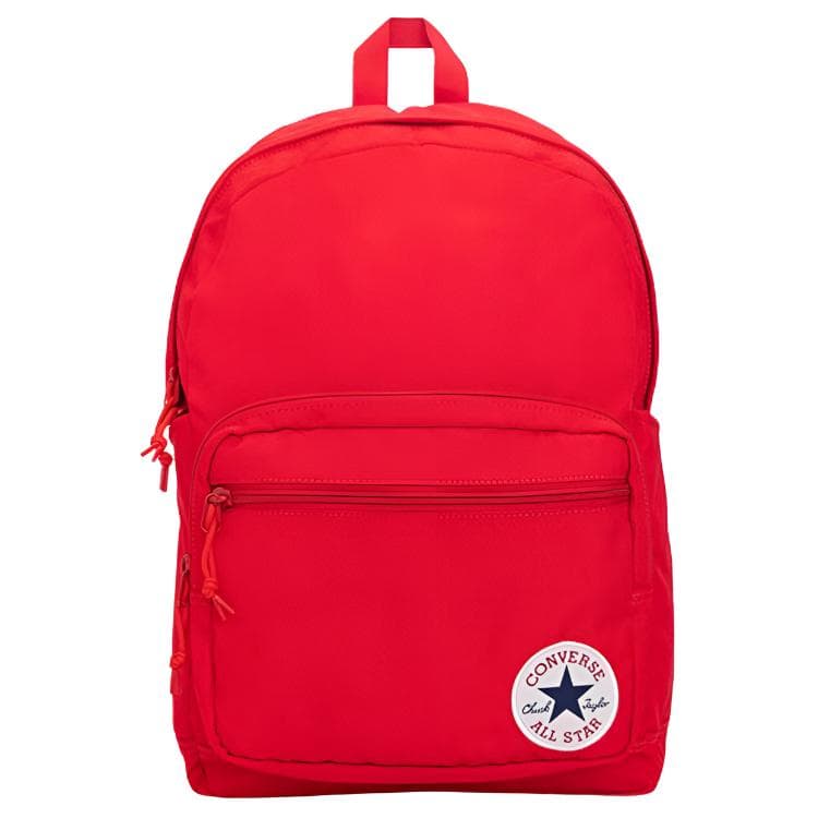 Рюкзак Converse 25L Большой объем с логотипом Полиэстер Рюкзак Унисекс Парный Ярко-красный - изображение 1