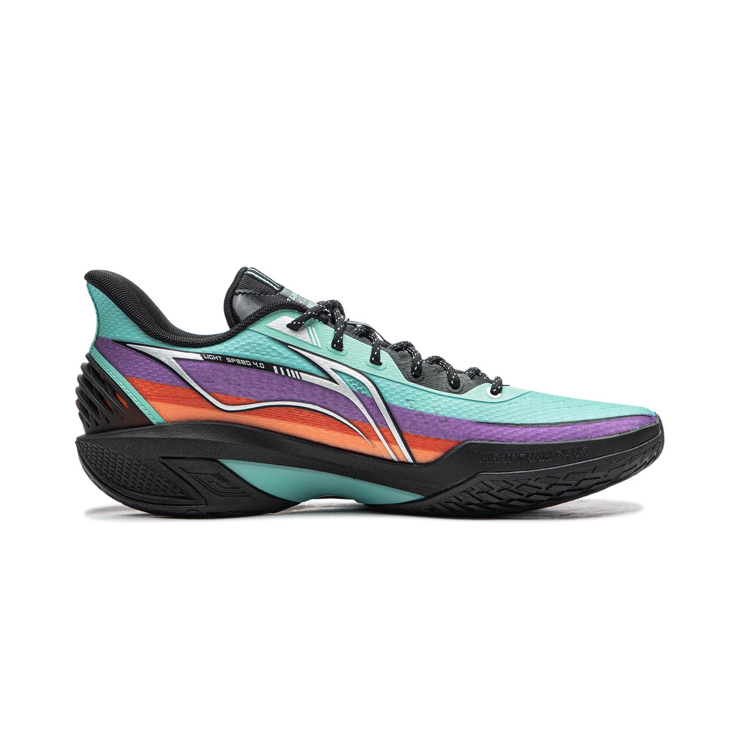 Кроссовки для баскетбола Li-Ning LINING Cloud 4 Флаг устойчивости с поддержкой и комфортом Лоу-топы Баскетбольные кроссовки Мужской Цианово-синий - изображение 2