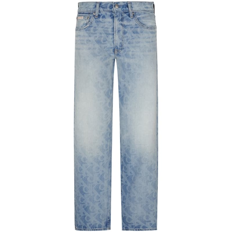 Штаны Calvin Klein Straight Fit 1WX Джинсовый Светло-Синий Мужские Джинсы - изображение 2