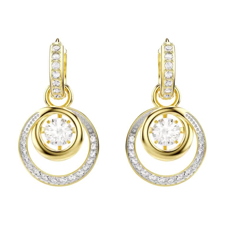 Серьги Swarovski Hyperbola Серьги с синтетическим кубическим цирконием Унисекс Белые - изображение 3
