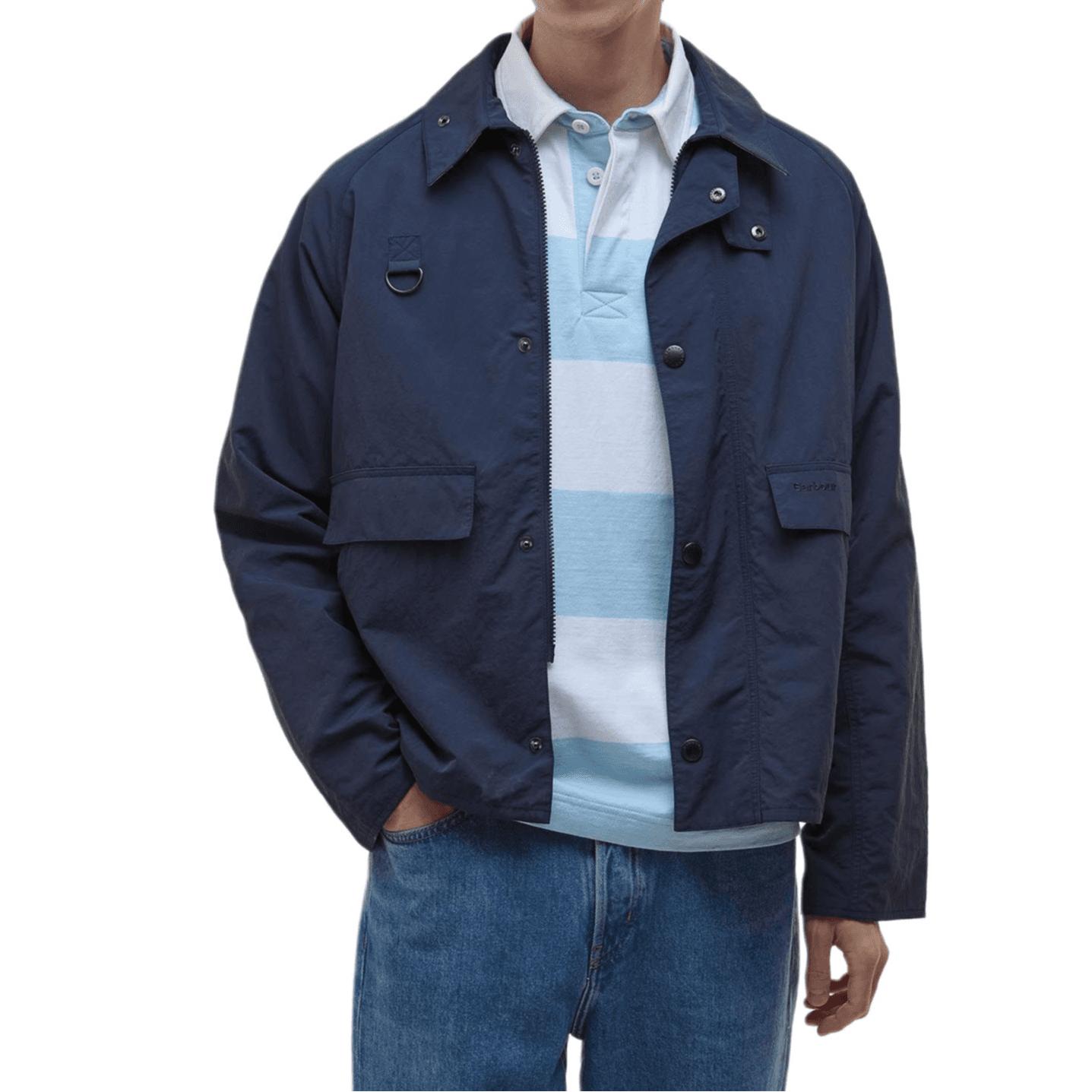 Куртка Barbour Куртки и Пальто Мужской Классический Морской Синий - изображение 5