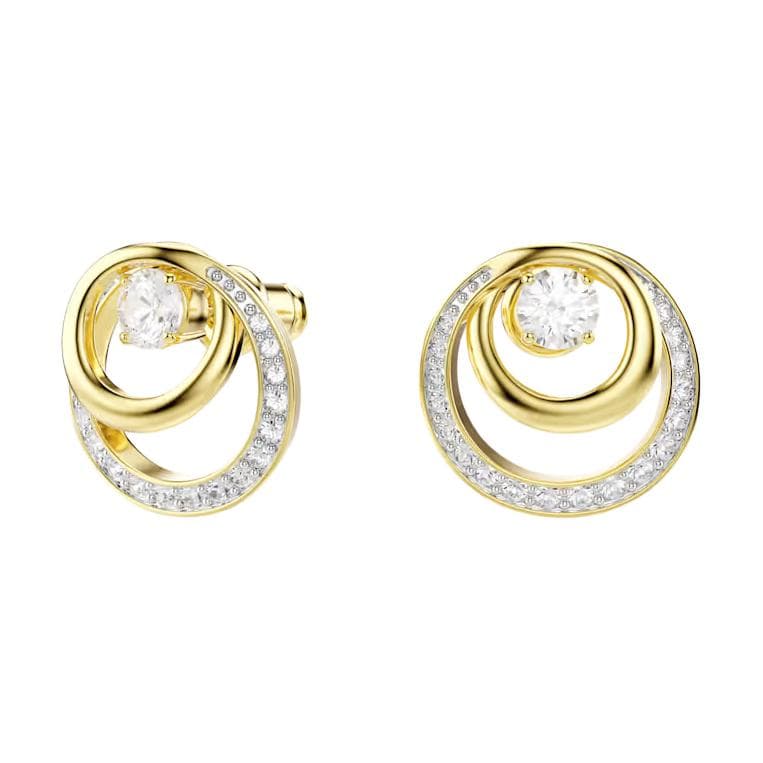 Серьги Swarovski Hyperbola Серьги-гвоздики с синтетическим кубическим цирконием Унисекс Белый - изображение 2