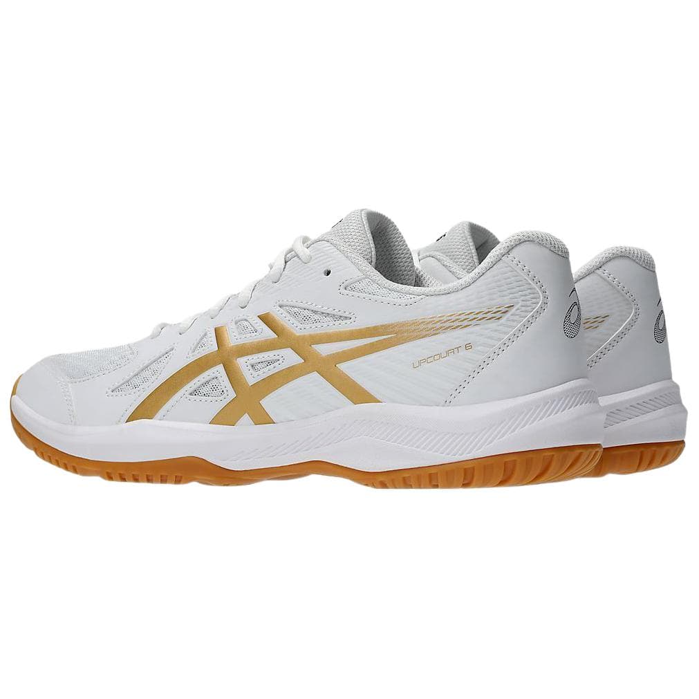 Кроссовки для спортзала Asics Износостойкие Дышащие Тренировочные Кроссовки Мужские Белый Золото - изображение 3
