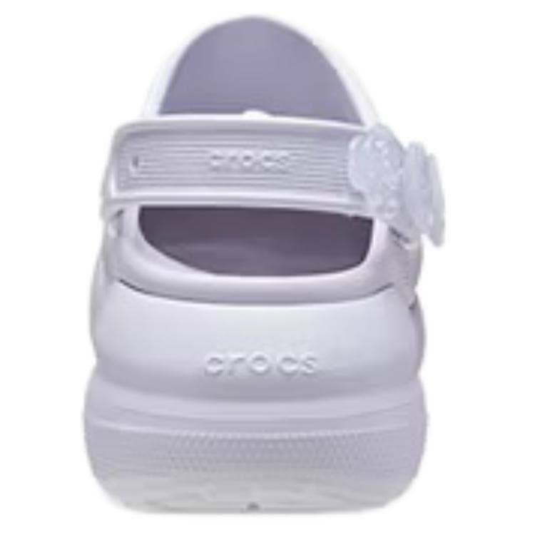 Сабо Crocs Crush Прозрачный Цветочный Sabo Резиновые Женские Иней Фиолетовый - изображение 5
