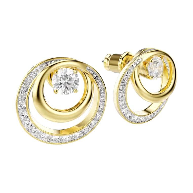 Серьги Swarovski Hyperbola Серьги-гвоздики с синтетическим кубическим цирконием Унисекс Белый - изображение 1