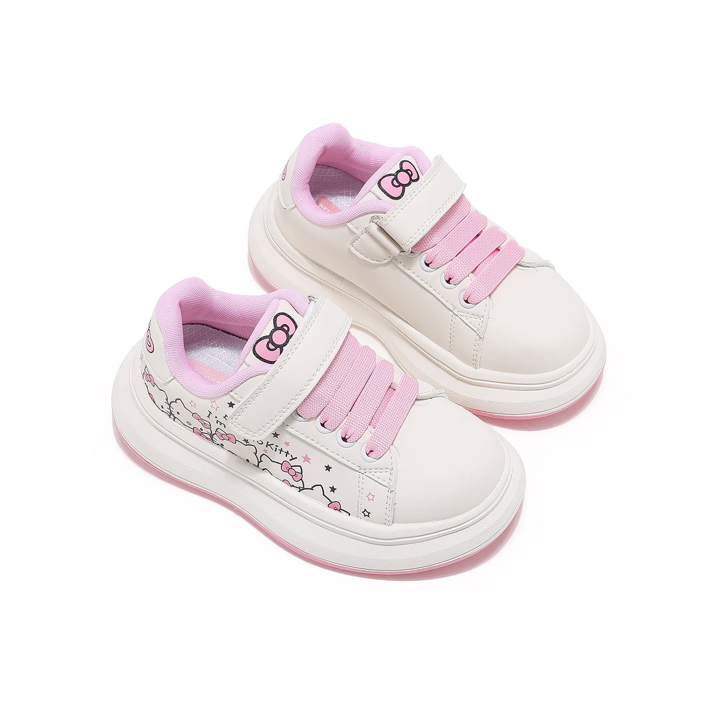 Кроссовки Sanrio x Hello Kitty Синтетическая кожа устойчивая к истиранию амортизация низкий топ - изображение 4