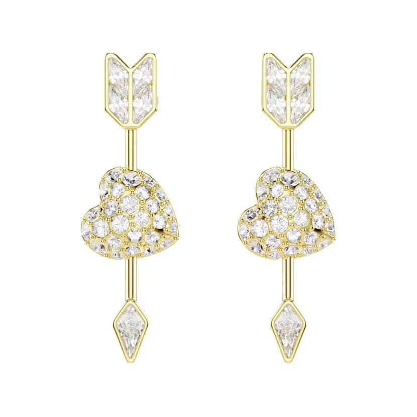 Серьги Swarovski Серьги с синтетическим кубическим цирконием Унисекс Белые - изображение 1