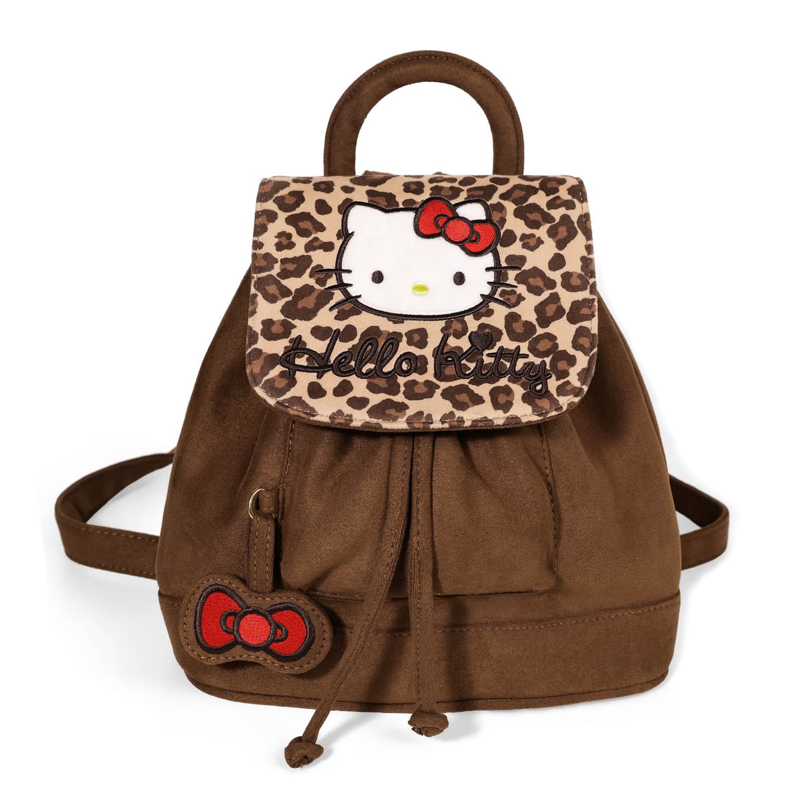 Рюкзак Sanrio Hello Kitty Полиэстеровый Рюкзак Стандартный (Стандартный) Женский Стиль Майярд Коричневый - изображение 1