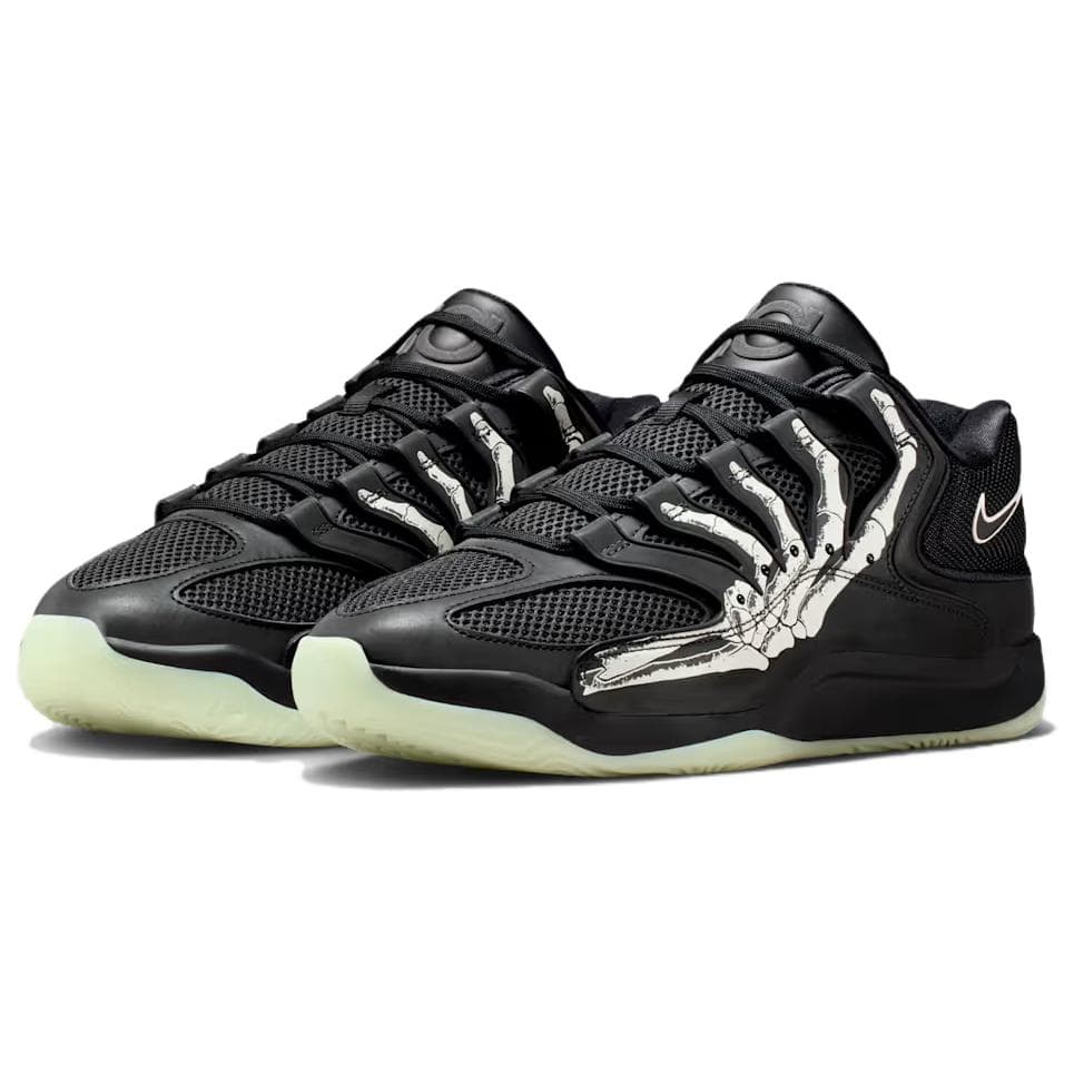 Кроссовки для баскетбола Nike KD 18 Дышащие Баскетбольные Кроссовки с Тяжением Мужские Черные - изображение 3