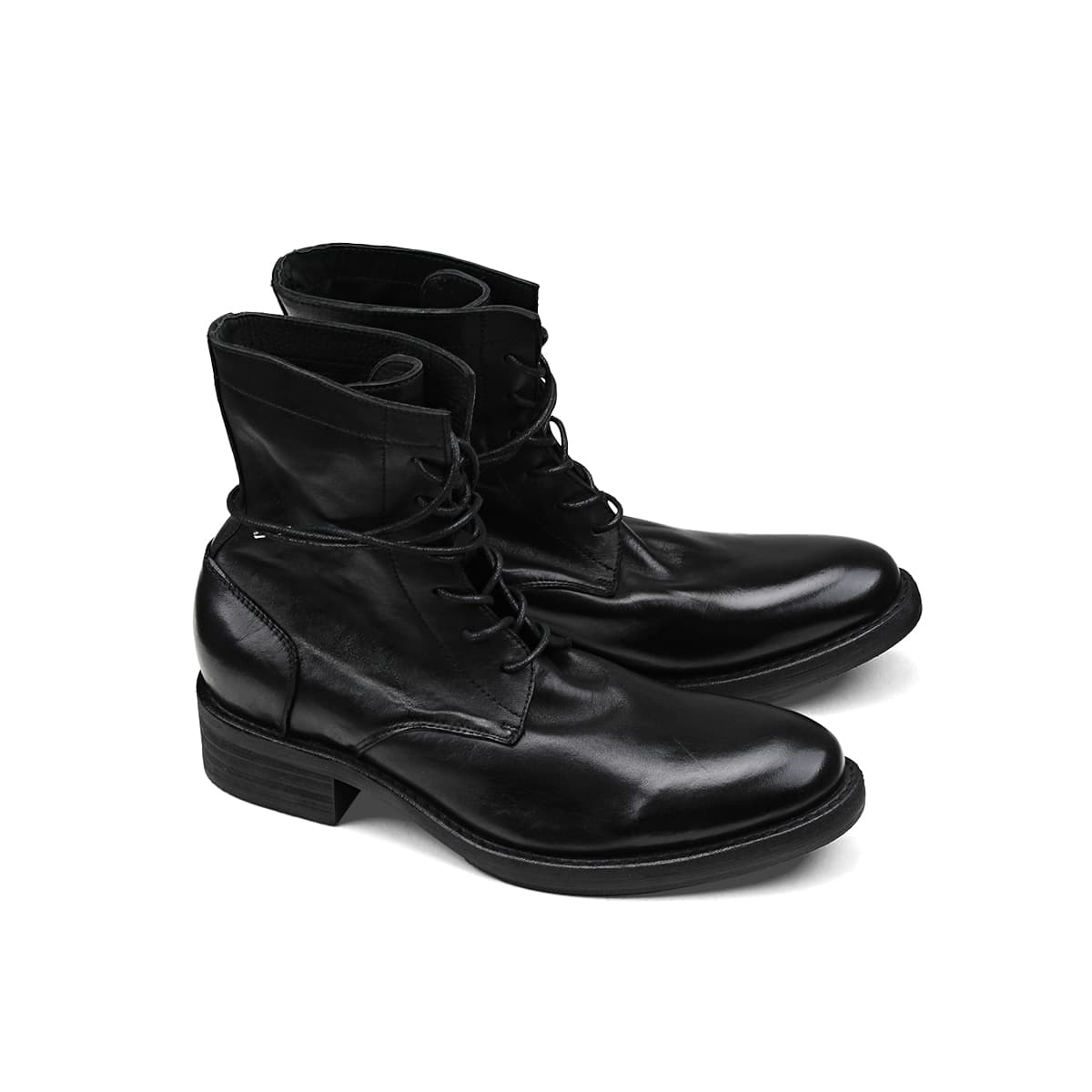 Ботинки челси HANQIAORIJI Black Blood Collection Лошадиная кожа Короткий Челси Унисекс - изображение 5