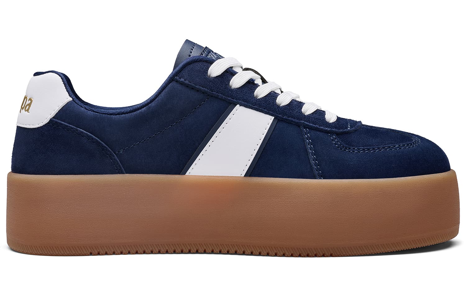 Кроссовки Kappa Ice Cream Shoes Спина To Спина Устойчивые к истиранию Низкие Кеды немецкой армии (GAT) Женские Синие - изображение 2