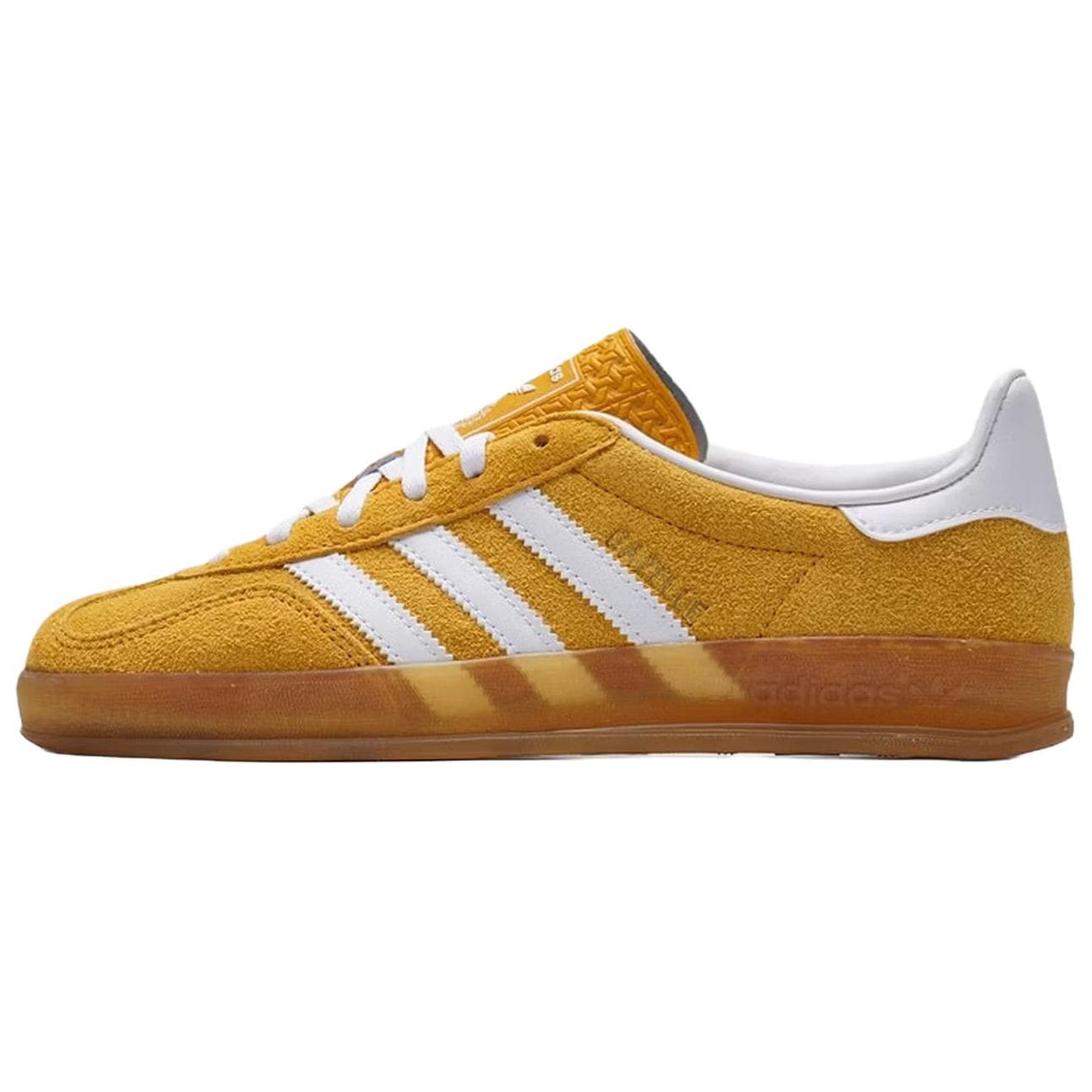 Кроссовки Adidas Originals GAZELLE INDOOR Low Топ Кеды немецкой армии (GAT) Женские Желтый - изображение 1