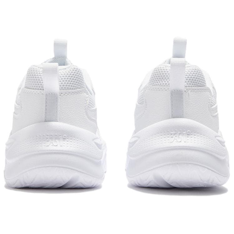 Кроссовки 361° Противоскользящие устойчивые к истиранию низкий топ массивные кроссовки женские белые - изображение 4