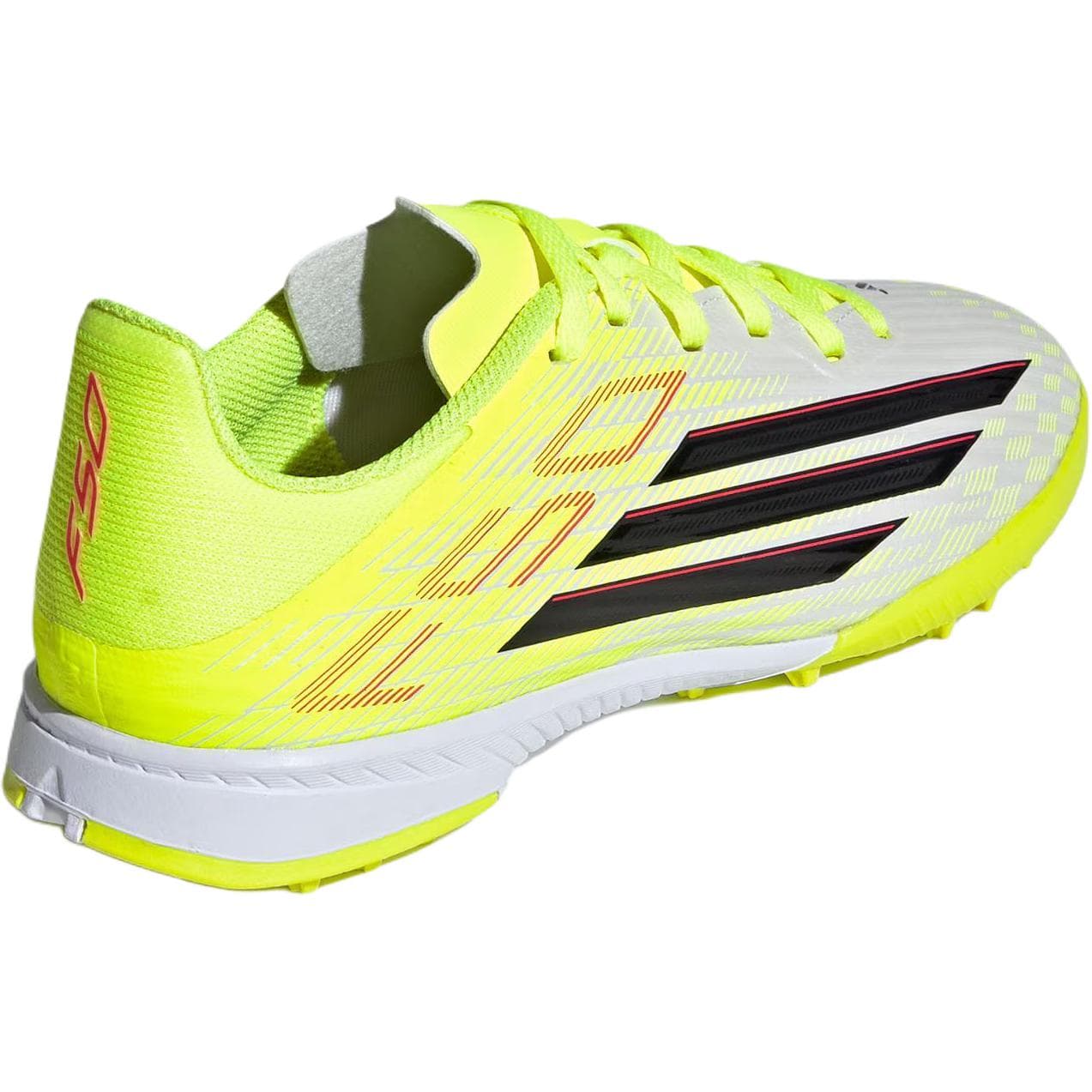 Бутсы Adidas F50 League Low Футбольные бутсы для детей неоново-желтый и черный - изображение 4