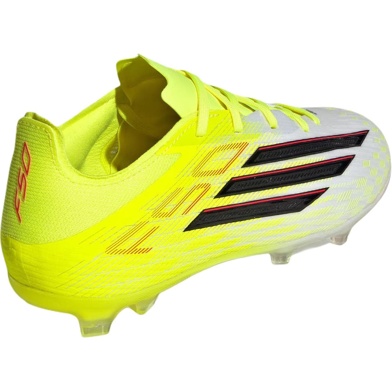 Бутсы Adidas F50 ELITE Low Топ Футбольные бутсы Неоново-желтый Черный Детский - изображение 4