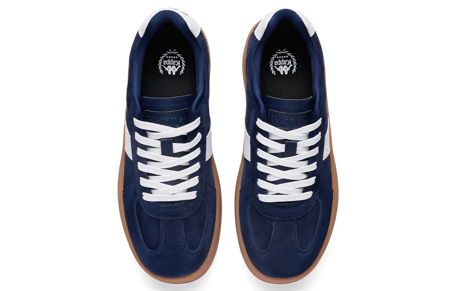 Кроссовки Kappa Ice Cream Shoes Спина To Спина Устойчивые к истиранию Низкие Кеды немецкой армии (GAT) Женские Синие - изображение 4