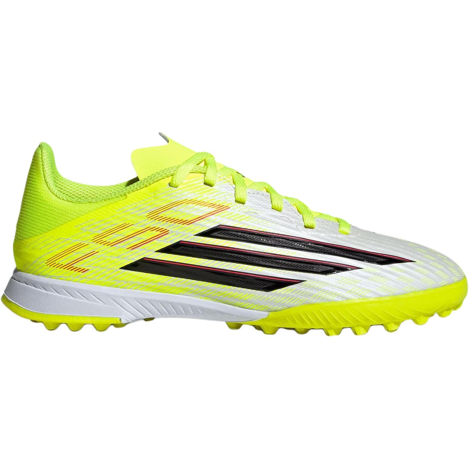 Бутсы Adidas F50 League Low Футбольные бутсы для детей неоново-желтый и черный - изображение 2