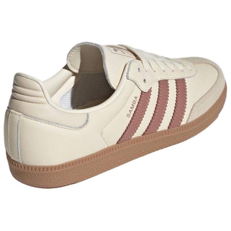 Кроссовки Adidas Originals Samba OG Скейтборд Обувь Женская Кремово-Белая - изображение 5
