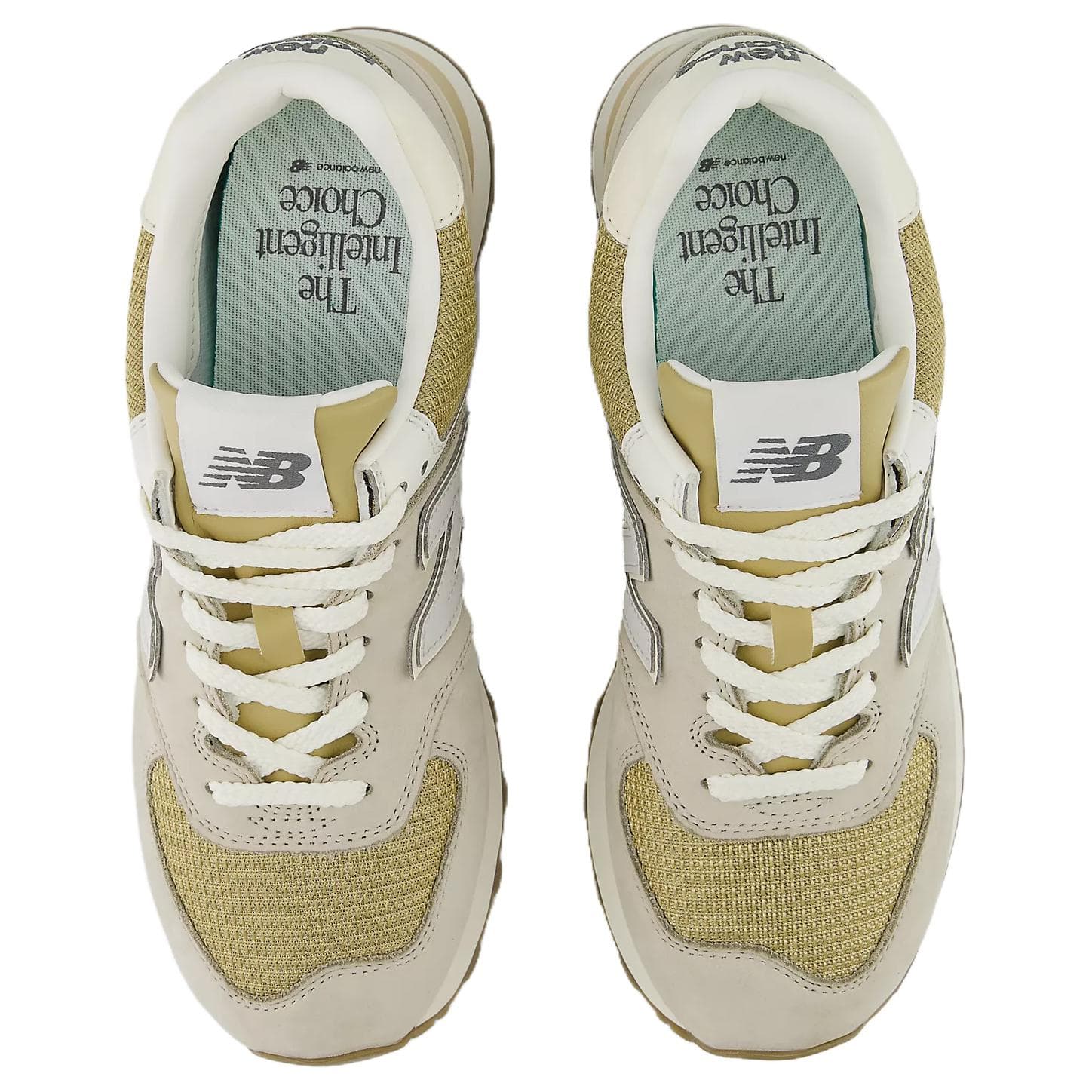 Кроссовки New Balance NB 574 Повседневная обувь Унисекс Бежевый - изображение 4