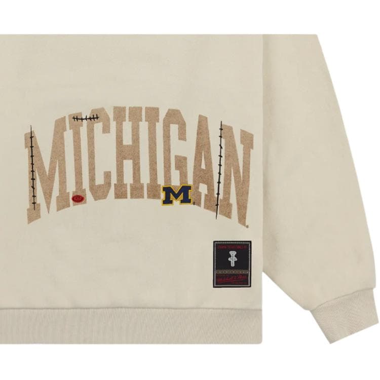 Худи Travis Scott x Mitchell Ness SS24 UNIVERSITY OF MICHIGAN LOGO - изображение 4