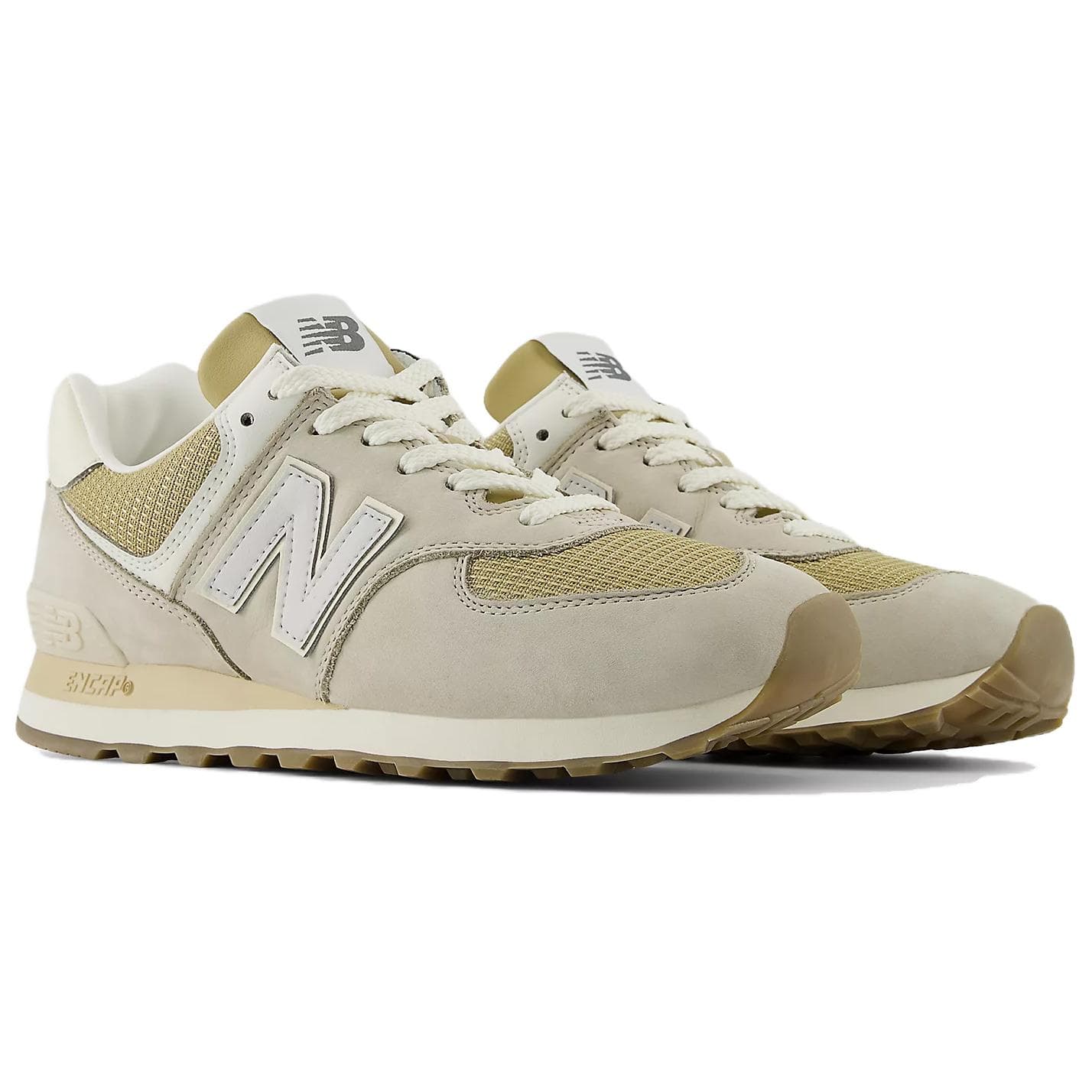 Кроссовки New Balance NB 574 Повседневная обувь Унисекс Бежевый - изображение 3
