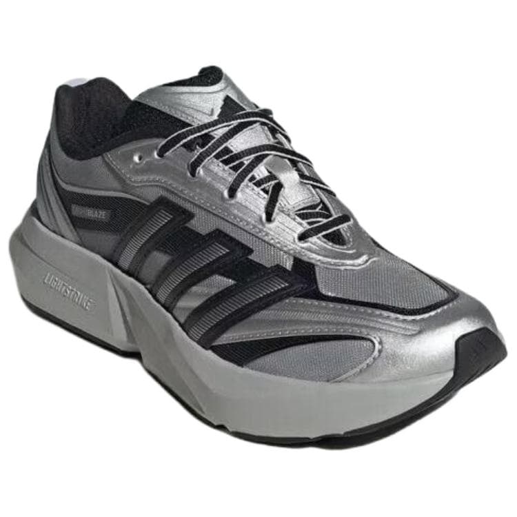 Кроссовки для бега Adidas LIGHTBLAZE GLOW Беговые кроссовки Женские Серый Серебряный Черный - изображение 3