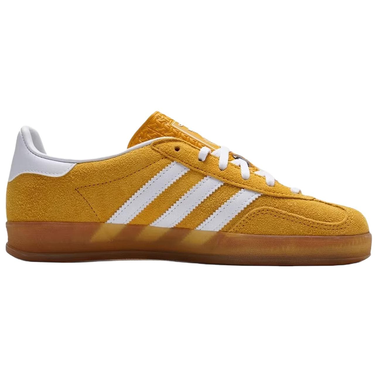 Кроссовки Adidas Originals GAZELLE INDOOR Low Топ Кеды немецкой армии (GAT) Женские Желтый - изображение 2